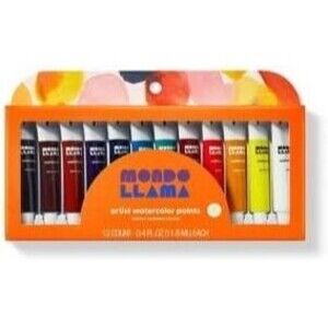 *NEW* Mondo Llama 12 ct Artist Watercolor Paint Tubes - 2 boxes
